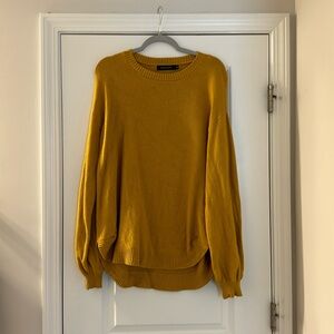Yellow tunic sweater